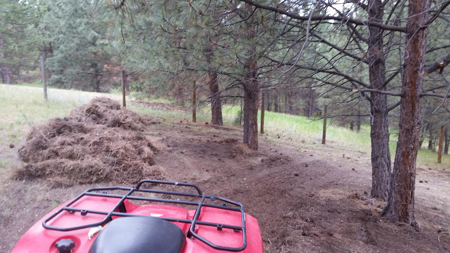 ATV snowplow Timber Rake