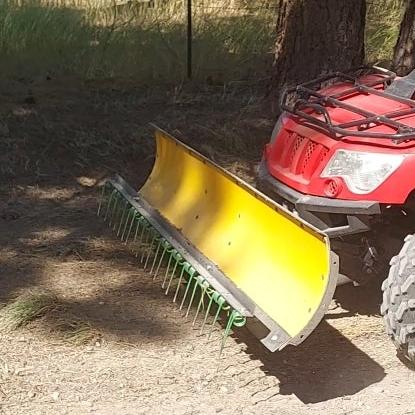 ATV snowplow Timber Rake