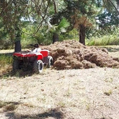 ATV snowplow Timber Rake