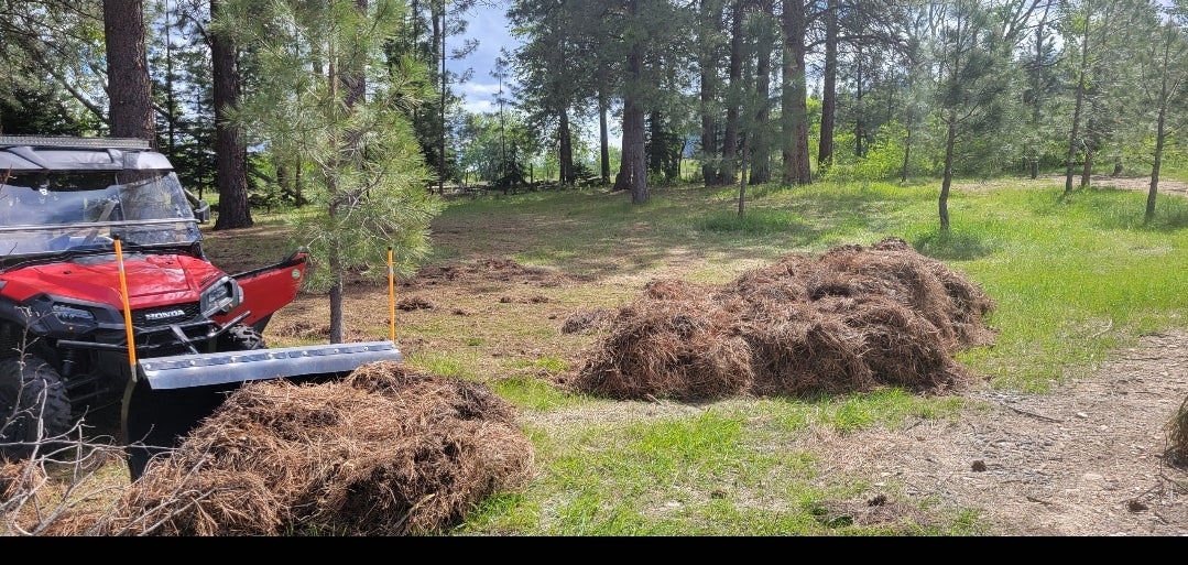 ATV snowplow Timber Rake